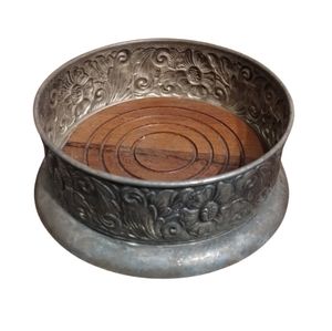 Vintage 1960s Wine Coaster Silver Plated Demark